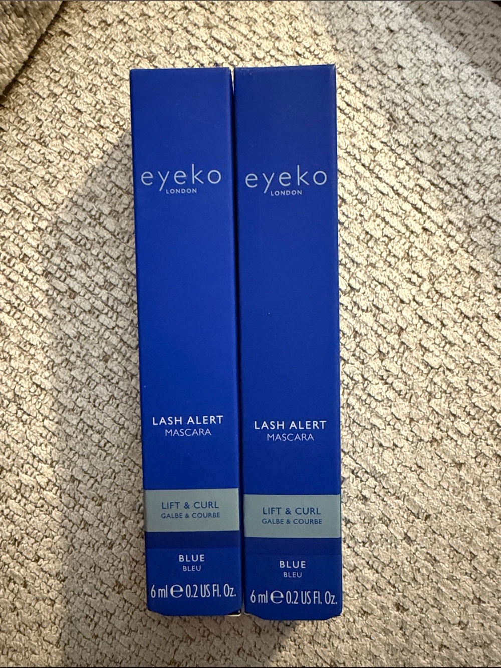 Set of 2 Eyeko Lash Alert Lift & Curl Mascara in Blue